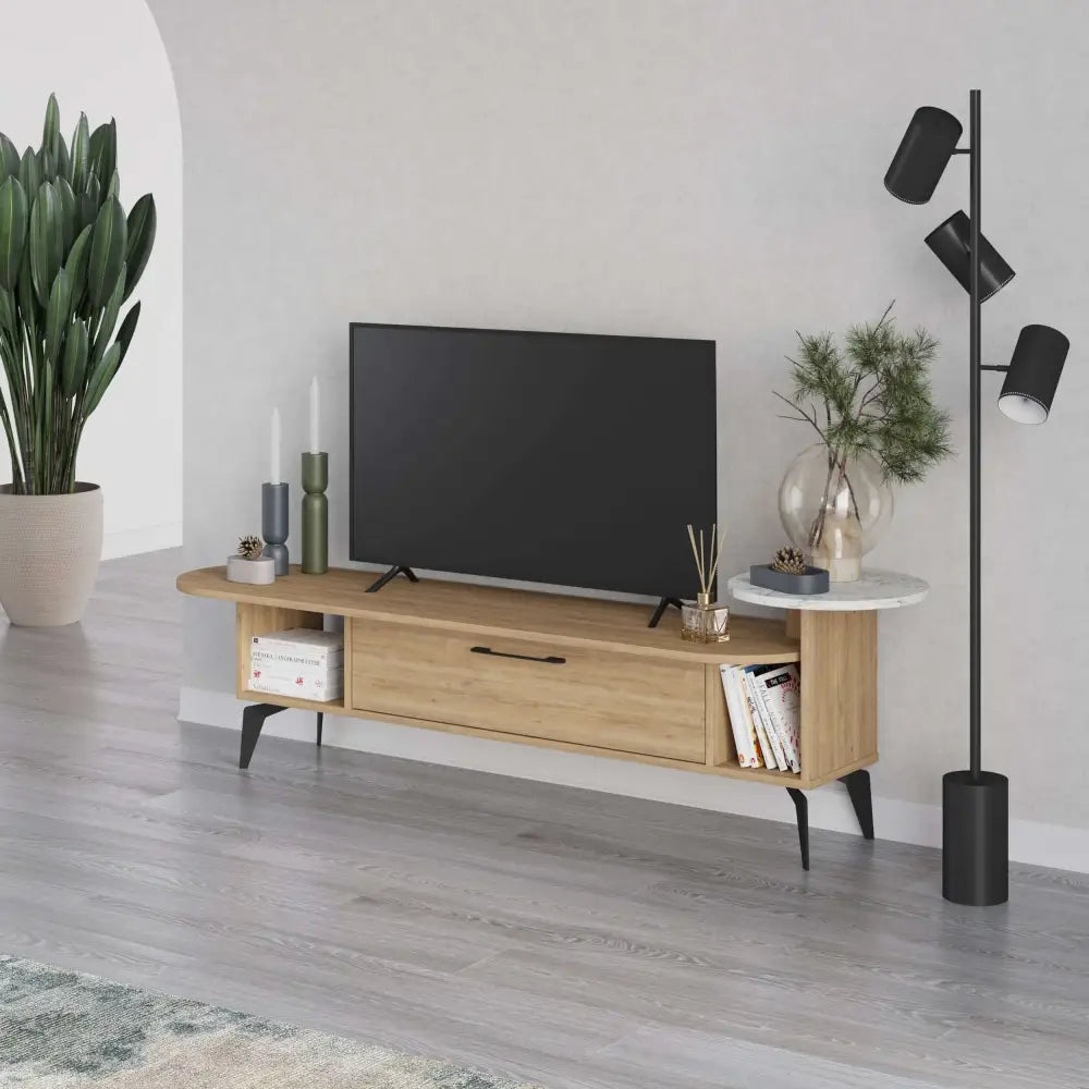 Ada Modern TV Stand Multimedia Centre With Storage Cabinet 188cm
