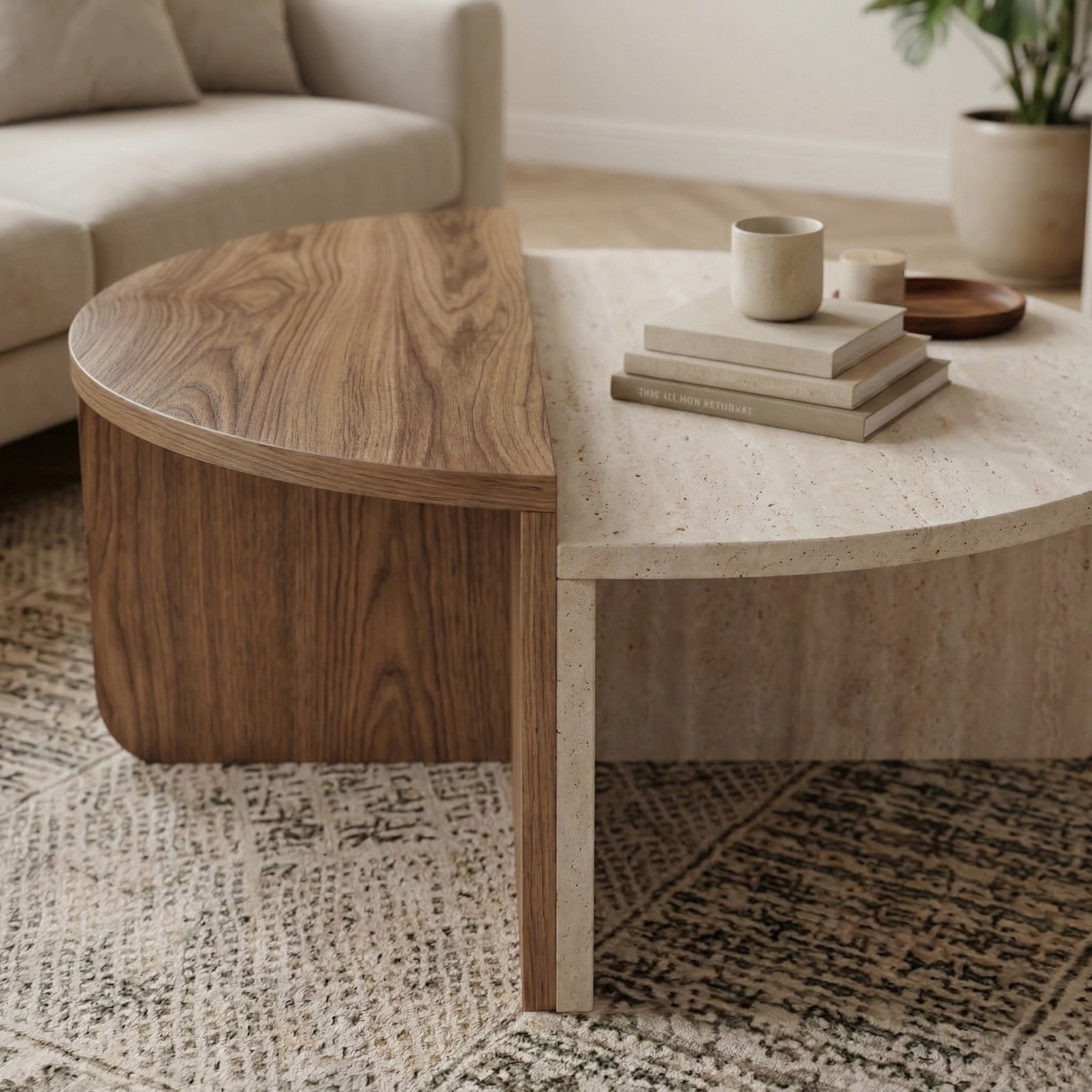 Aloeva Modern Round Coffee Table