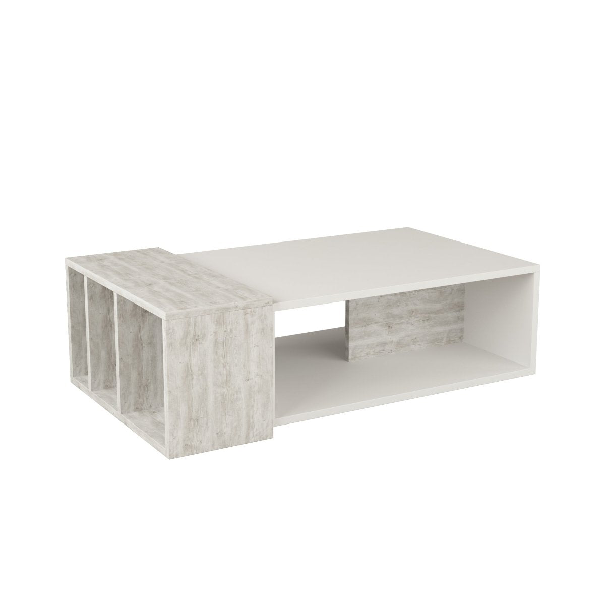 Anita Modern Multipurpose Coffee Table - Coffee Table - Decortie - Ancient White,White - 