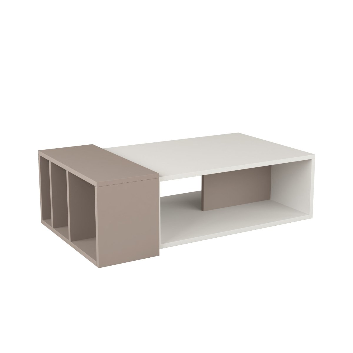 Anita Modern Multipurpose Coffee Table - Coffee Table - Decortie - Ancient White,White - 