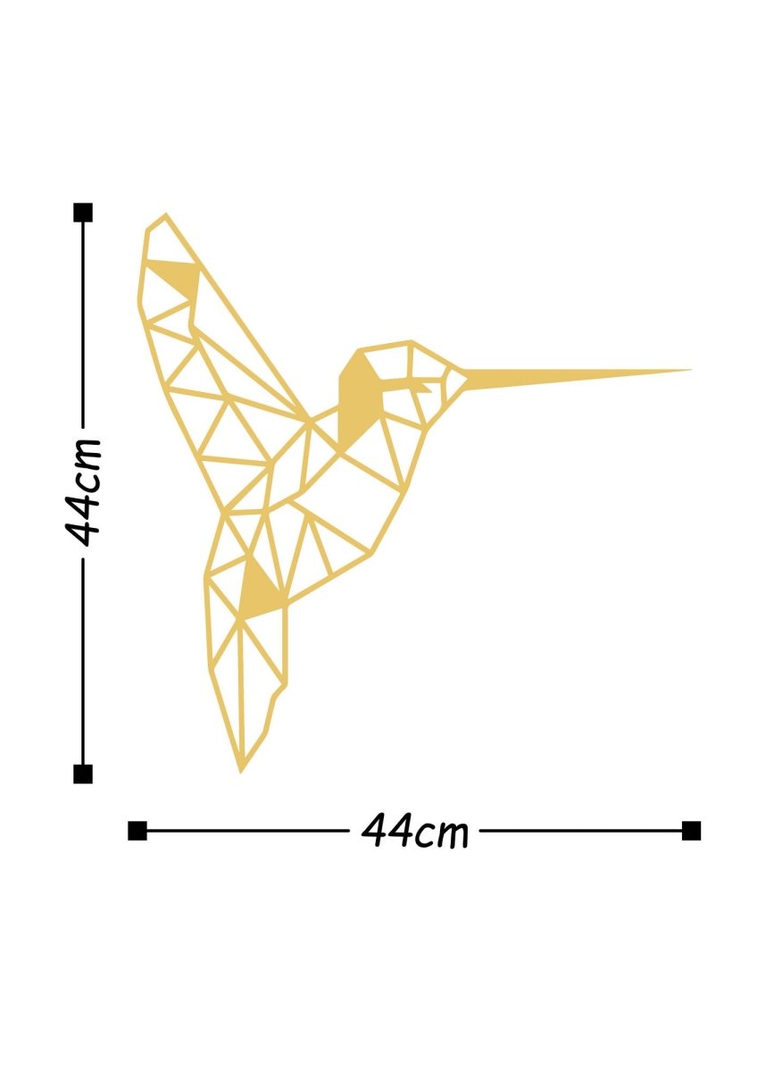 BIRD METAL DECOR - GOLD - Metal Wall Art - Decortie - 