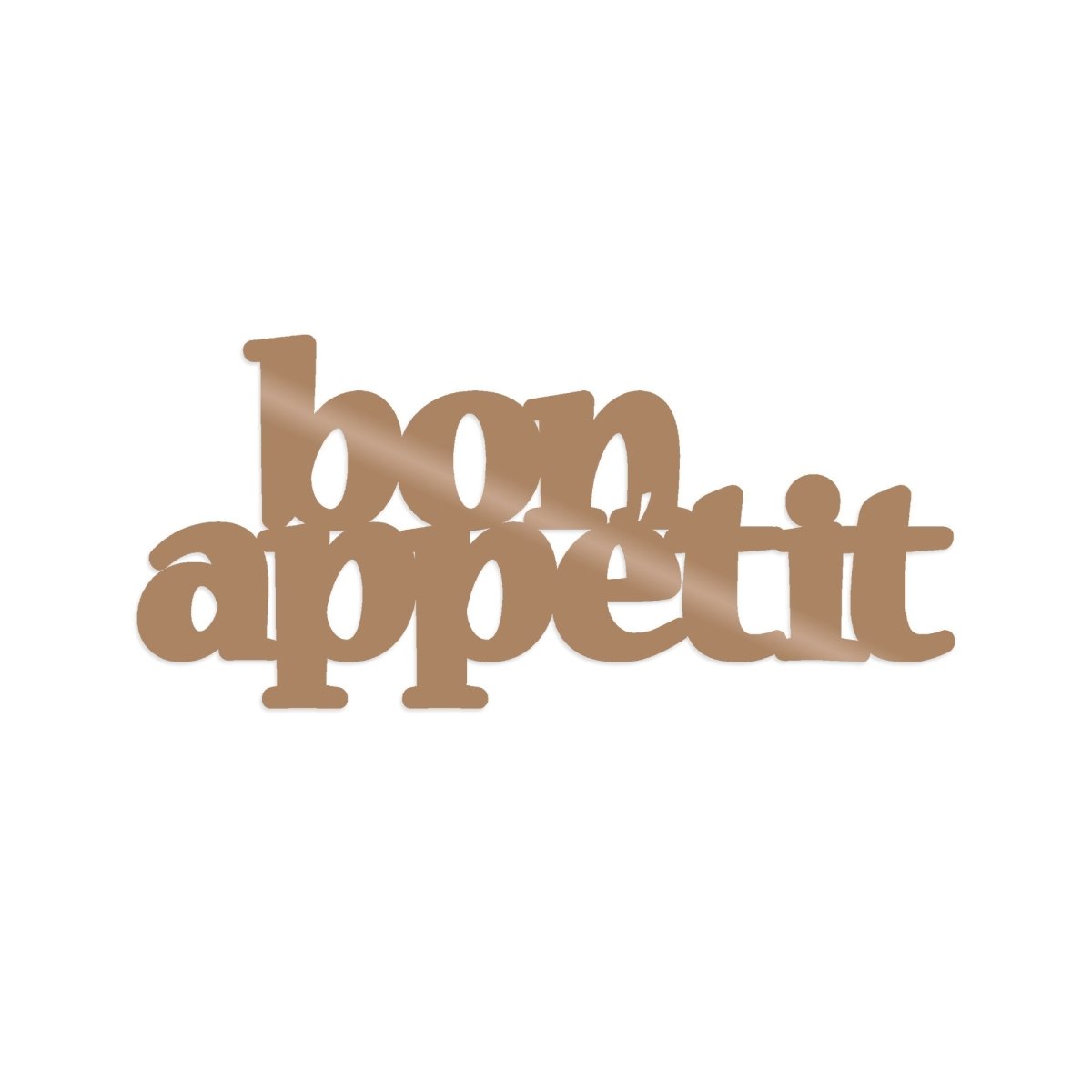 BON APPETIT 2 - COPPER - Metal Wall Art - Decortie - 