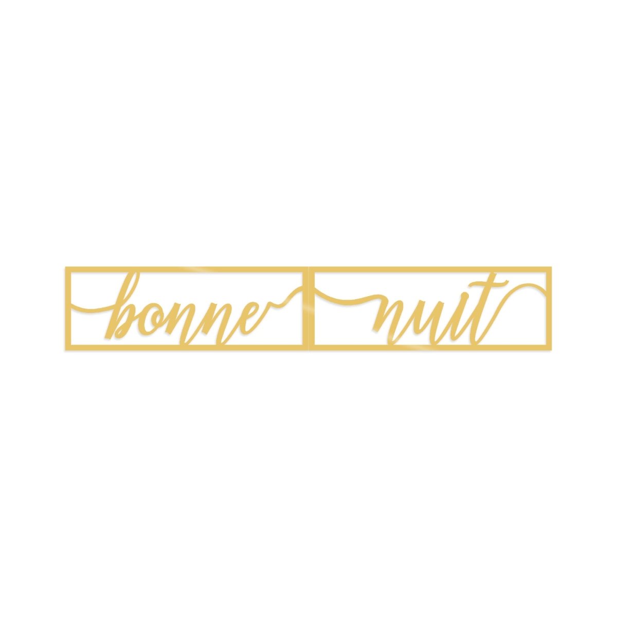 BONNE NUIT 1 - GOLD - Metal Wall Art - Decortie - 