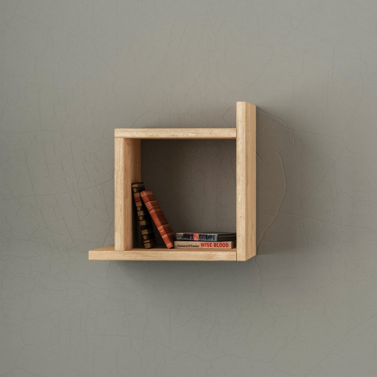 Box Modern Floating Shelf 30cm - Wall Shelf - Decortie - Oak - 