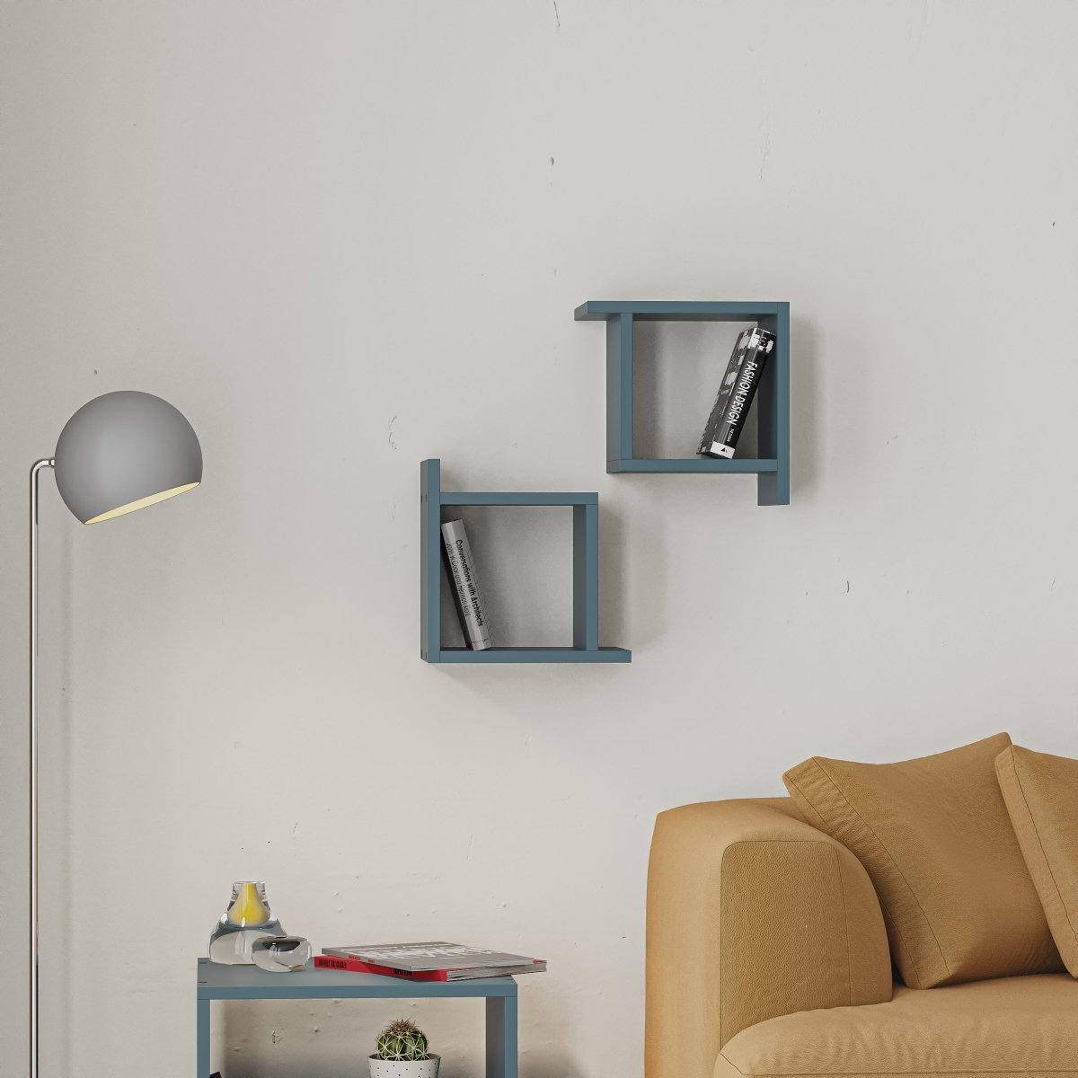 Box Modern Floating Shelf 30cm - Wall Shelf - Decortie - Turqoise - 