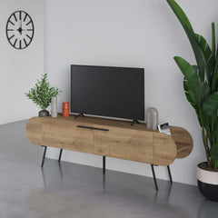 Capsule Modern TV Stand Multimedia Centre With Storage Cabinet 195cm