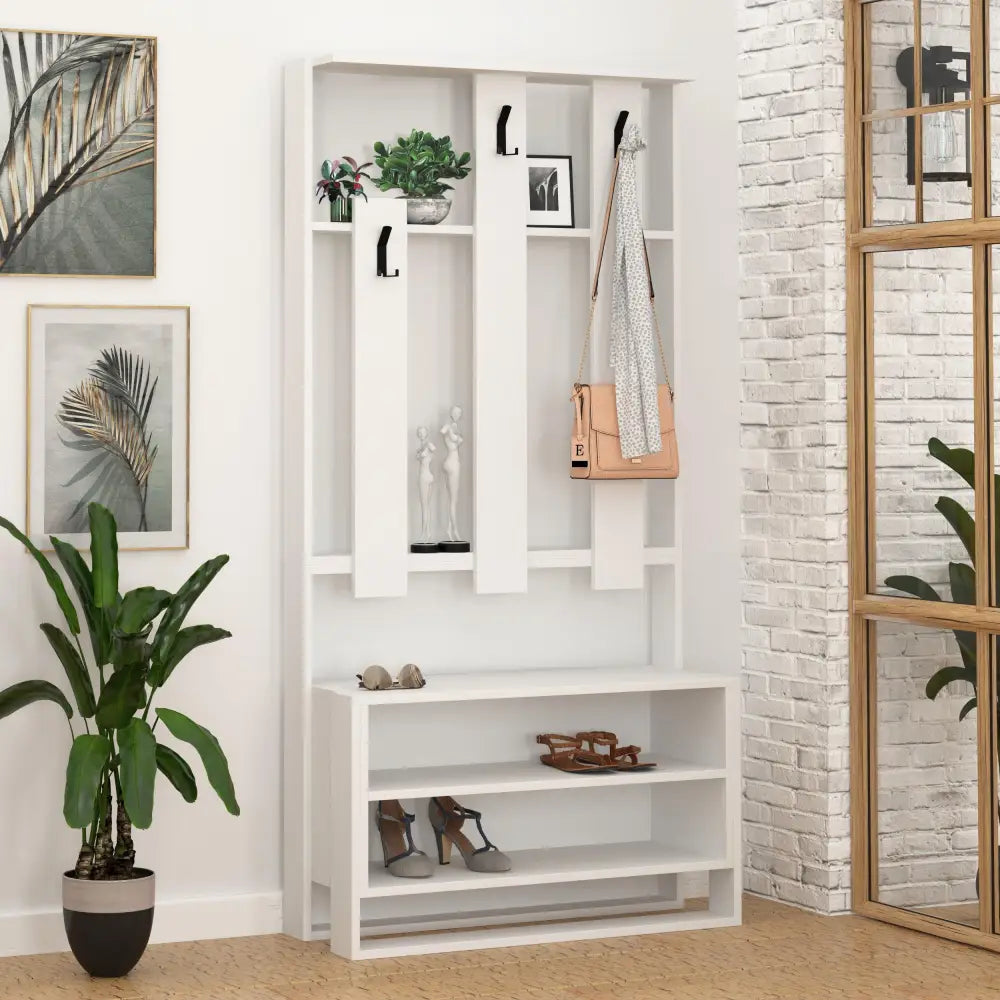 decortie Chester Hall Stand Shoe Rack Multipurpose Hanger
