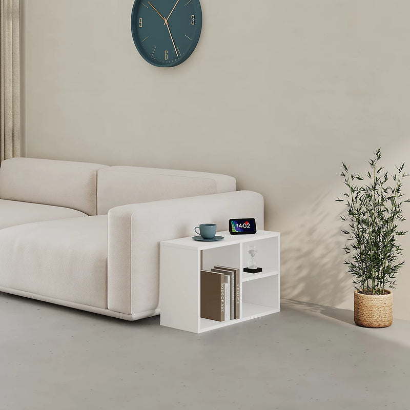 Combayn Big Low Standing Bookcase – modular storage unit for living room or home office – Decortie