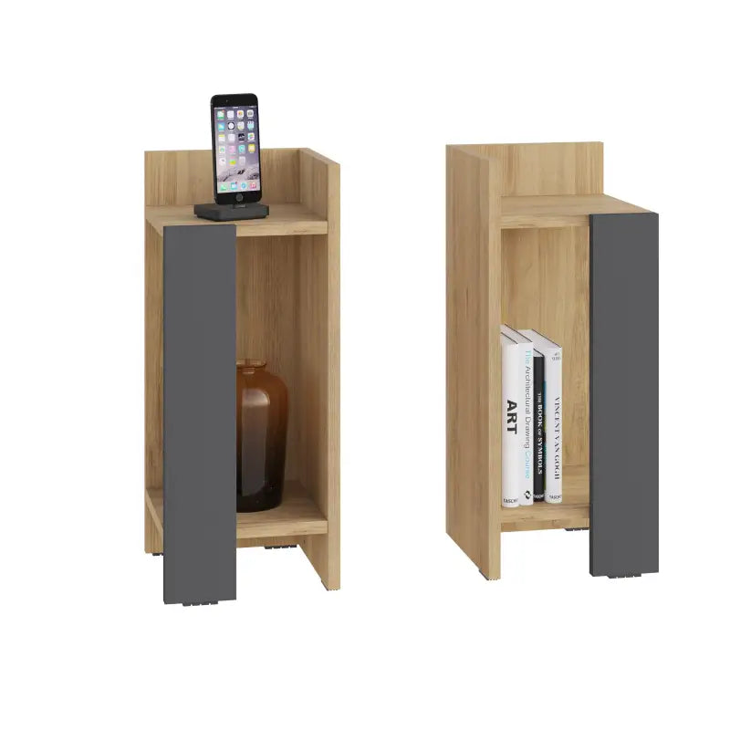 Elos Modern Bedside Table Left And Right 25cm Narrow - Nightstand