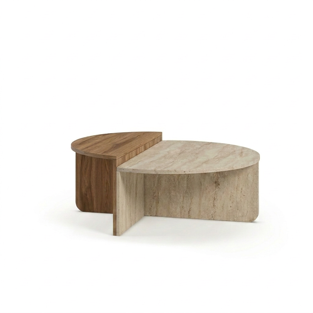 Aloeva Modern Round Coffee Table