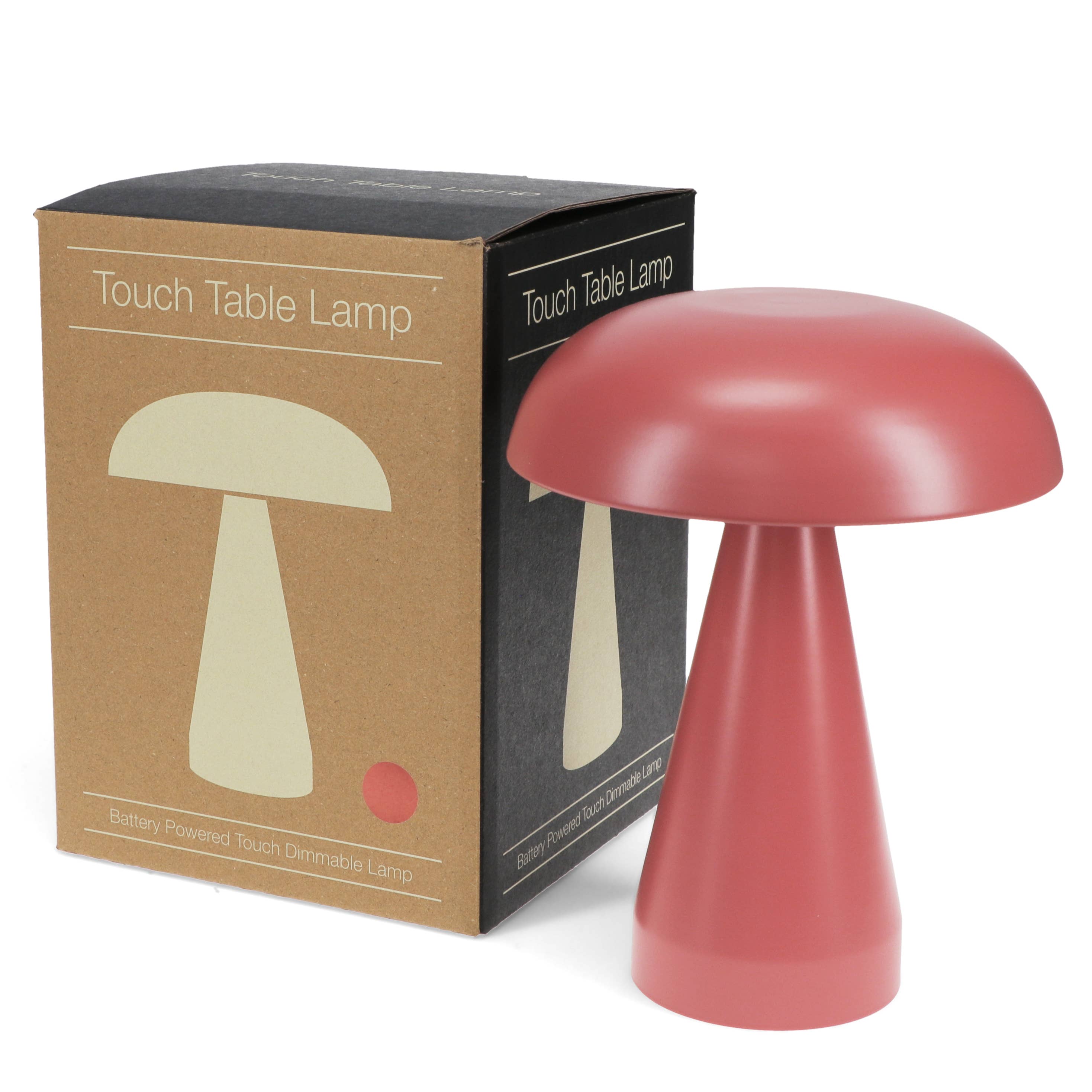 Mushroom Touch Lamp in Peach