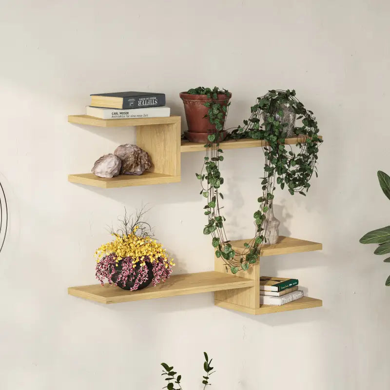 Fork Modern Floating Shelf Set 18.2cm Short - Wall