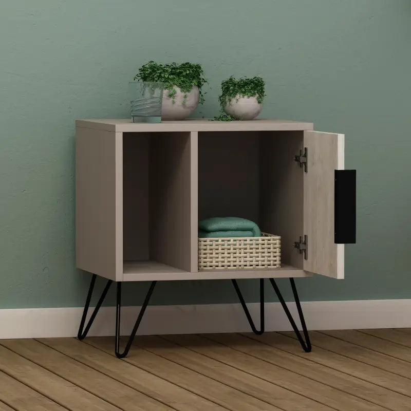 Glynn Modern Bedside Table Width Bedroom Furniture 50.2cm - Nightstand