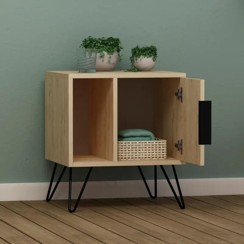 Glynn Modern Bedside Table Width Bedroom Furniture 50.2cm - Nightstand