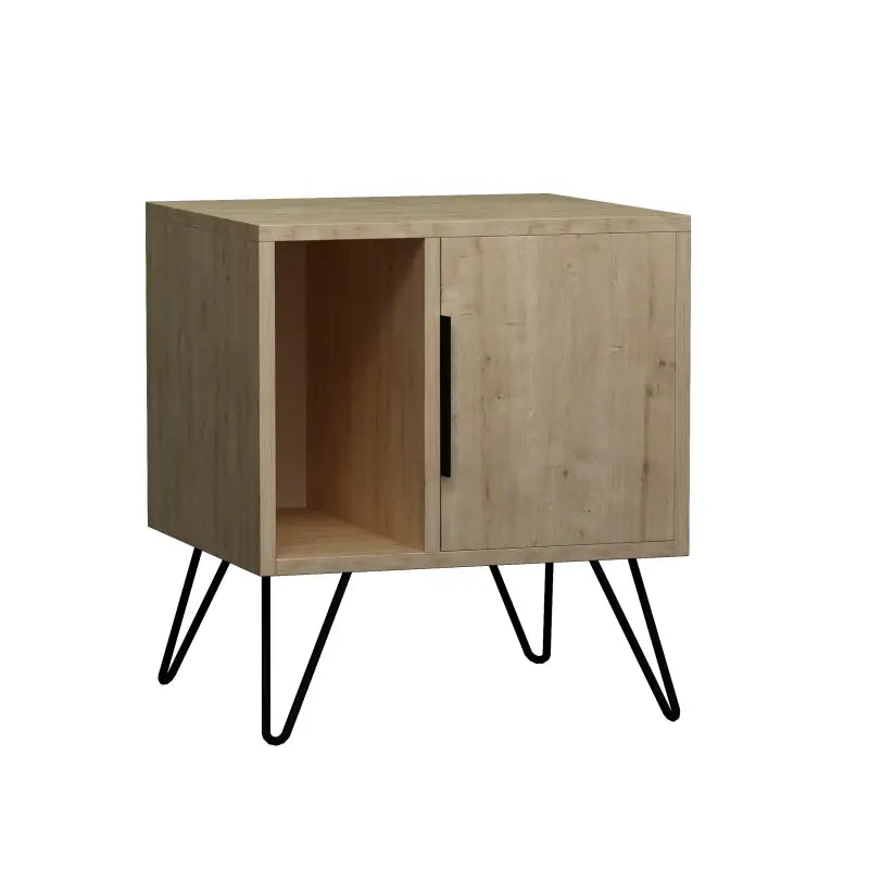 Glynn Modern Bedside Table Width Bedroom Furniture 50.2cm - Nightstand