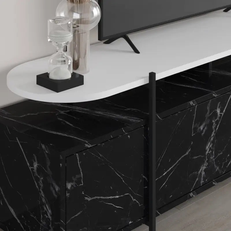 Hanley Modern TV Stand Multimedia Centre Unit With Storage Cabinet 160cm