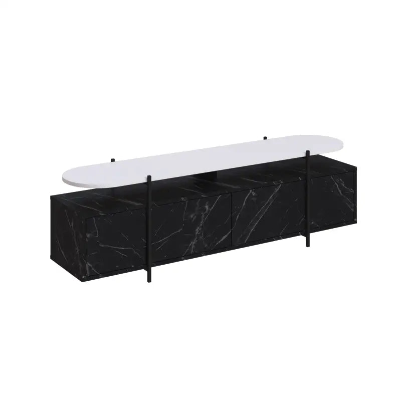 Hanley Modern TV Stand Multimedia Centre Unit With Storage Cabinet 160cm