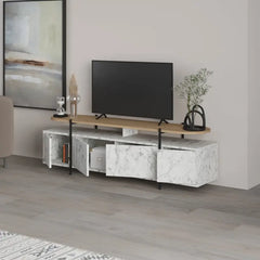 Hanley Modern TV Stand Multimedia Centre Unit With Storage Cabinet 160cm