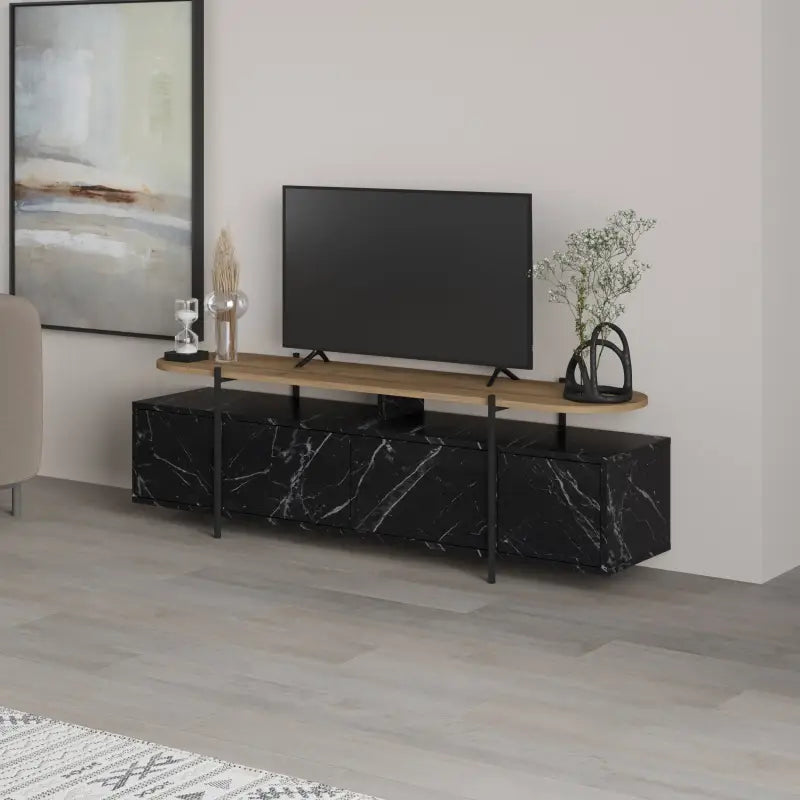 Hanley Modern TV Stand Multimedia Centre Unit With Storage Cabinet 160cm