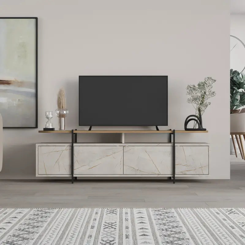 Hanley Modern TV Stand Multimedia Centre Unit With Storage Cabinet 160cm - Lagina,Hitit