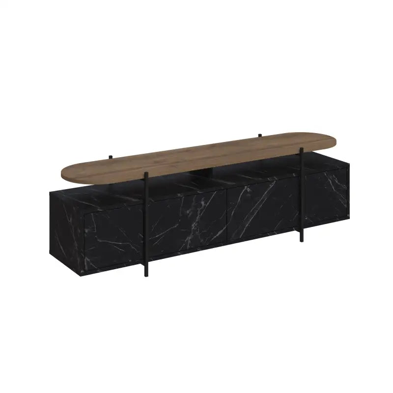 Hanley Modern TV Stand Multimedia Centre Unit With Storage Cabinet 160cm