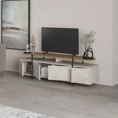 Hanley Modern TV Stand Multimedia Centre Unit With Storage Cabinet 160cm