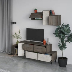 Hermes Modern TV Stand Multimedia Centre Unit With Storage Cabinet 171.2 cm