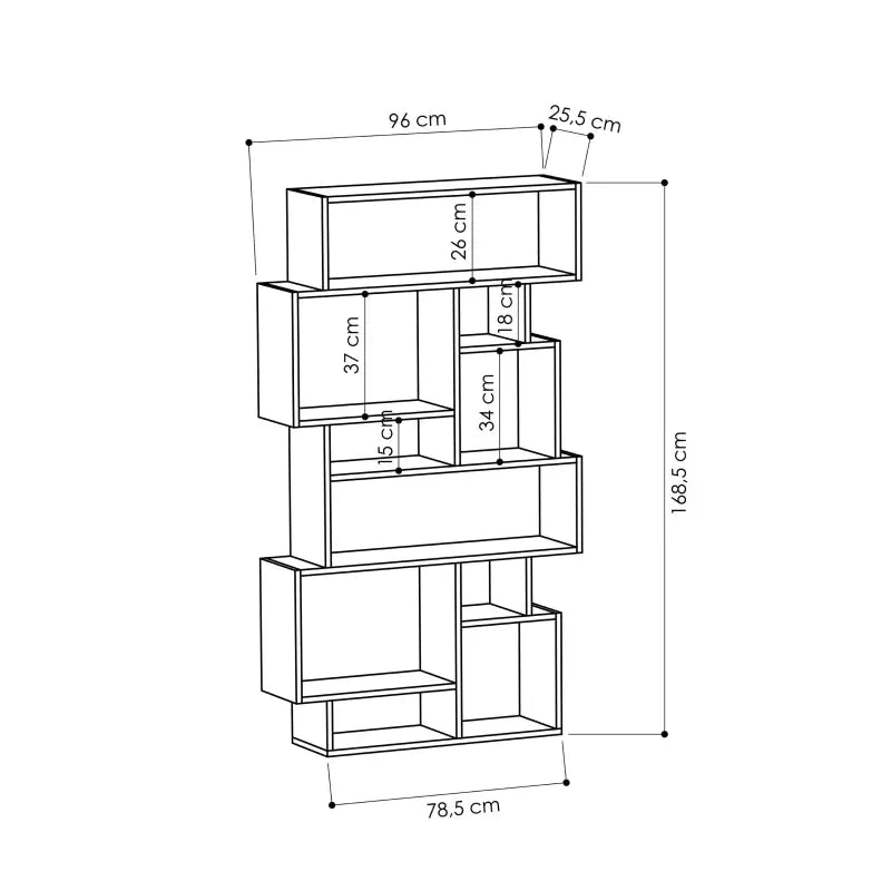 Karmato Bookcase 168.5cm – Decortie