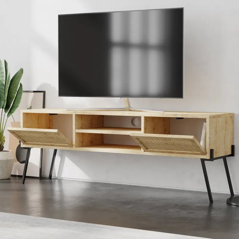 Naive Modern TV Multimedia Stand With Storage Cabinet 140cm