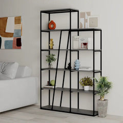 Pal Modern Bookcase Display Unit Room Separator Tall 178cm - Anthracite