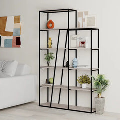 Pal Modern Bookcase Display Unit Room Separator Tall 178cm - Light Mocha