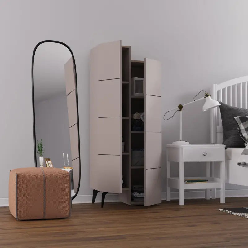 Stair Modern Storage Cabinet Multipurpose Bathroom Living Room H 156cm